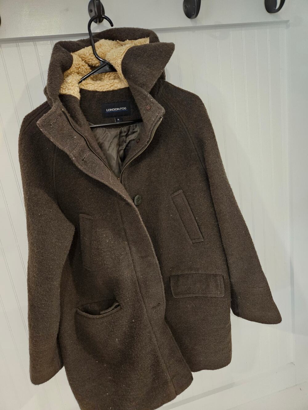 London Fog Men’s Brown Jacket Coat Size XL Classic Outerwear